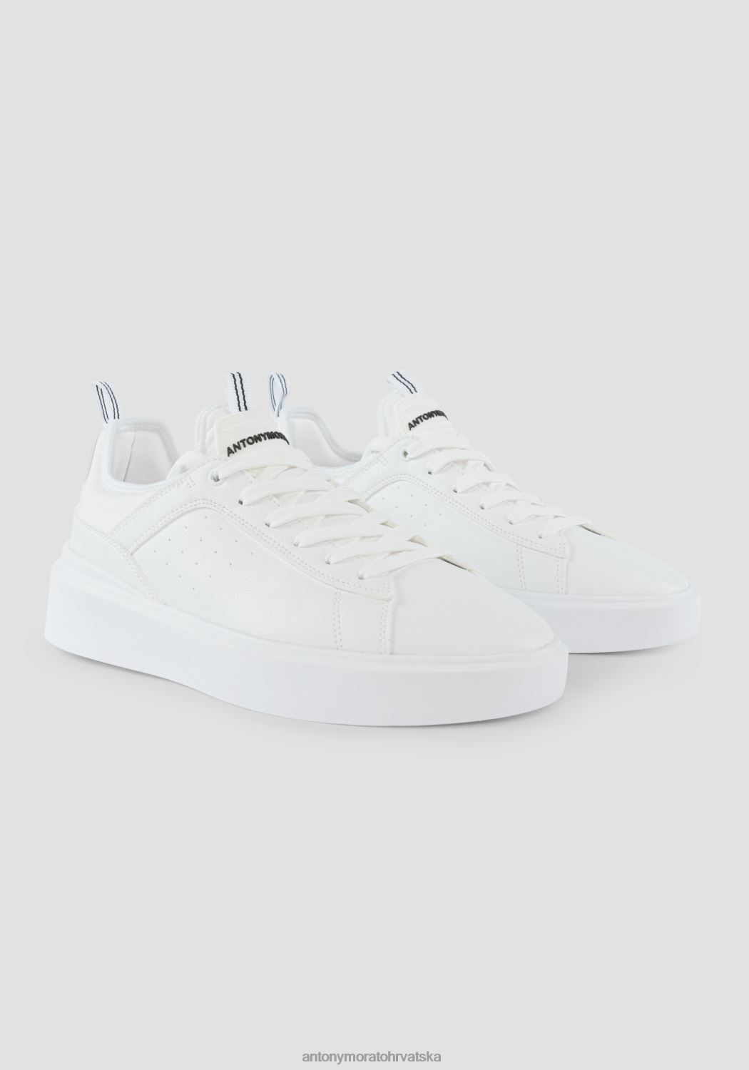 obuća Antony Morato niske tenisice barnet od ispucane umjetne kože s čarapama od rastezljive tkanine ton na ton bijela muškarci L2H4F320