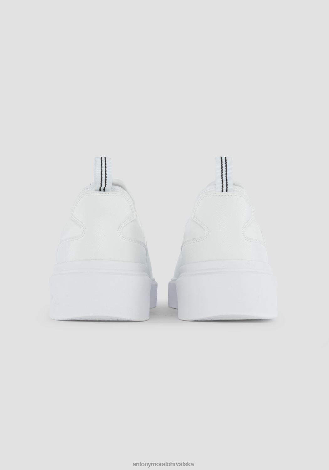 obuća Antony Morato niske tenisice barnet od ispucane umjetne kože s čarapama od rastezljive tkanine ton na ton bijela muškarci L2H4F320