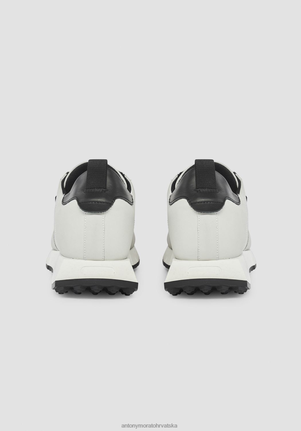 obuća Antony Morato run wheaton niske tenisice od recikliranog nubuka bijela muškarci L2H4F308