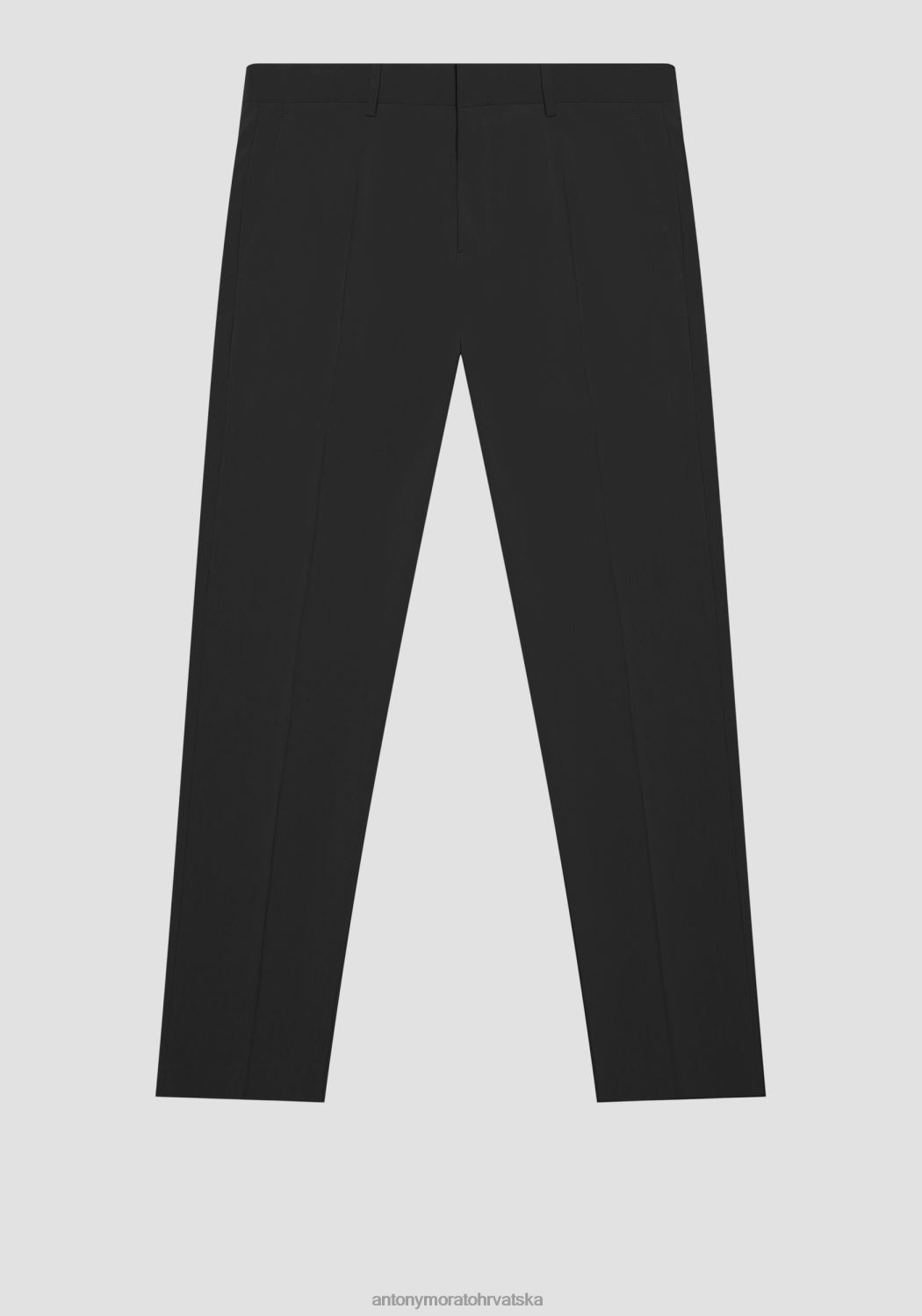 odjeća Antony Morato bonnie uske hlače od rastezljive mješavine viskoze crno muškarci L2H4F230