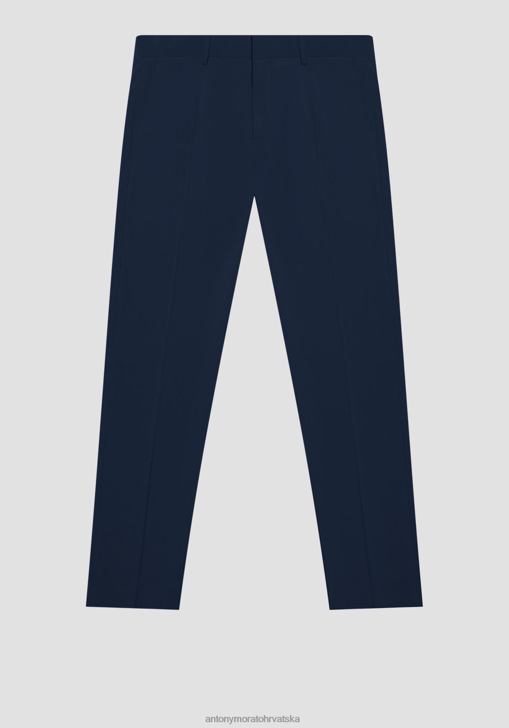 odjeća Antony Morato bonnie uske hlače od rastezljive mješavine viskoze plava tinta muškarci L2H4F259