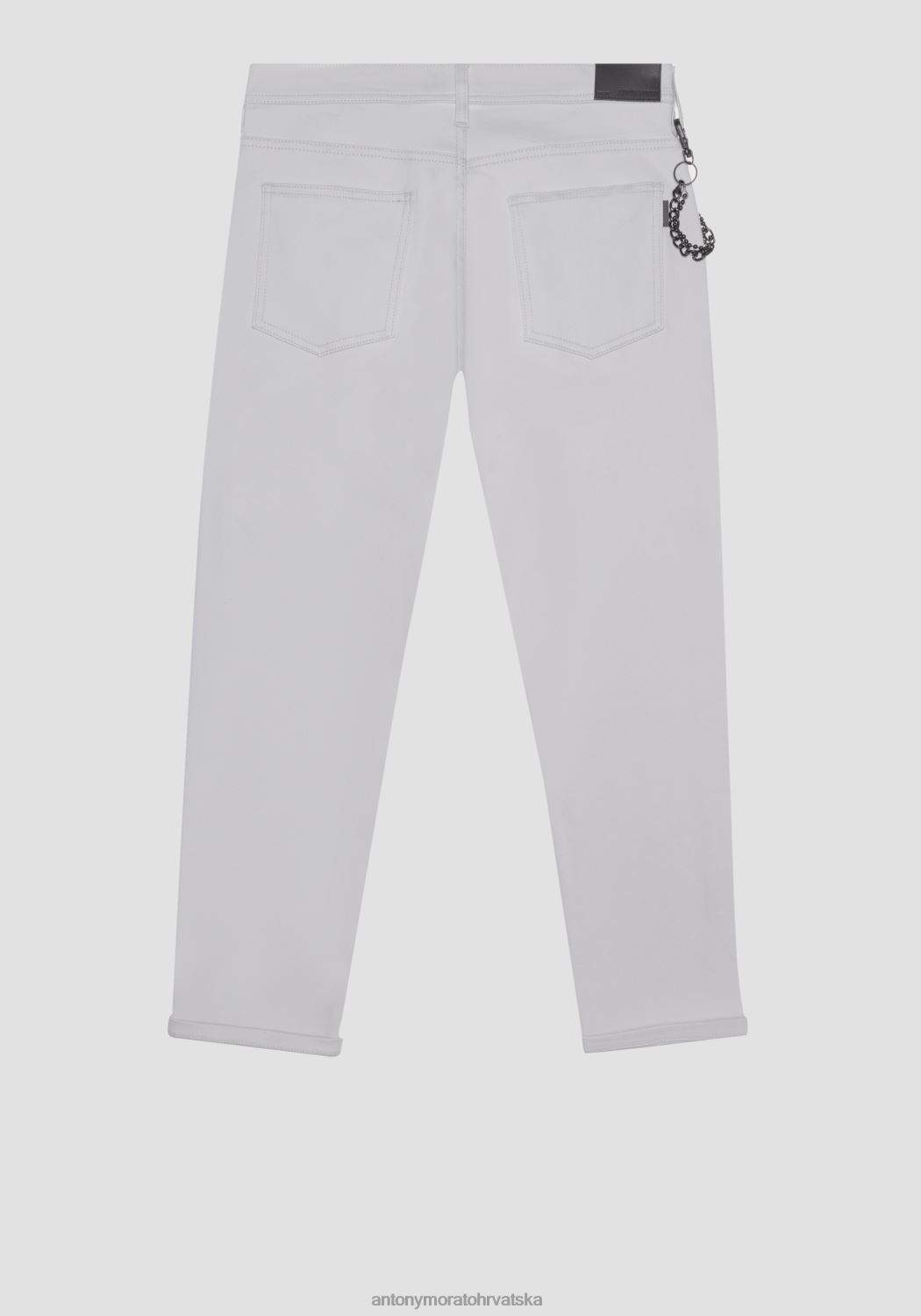 odjeća Antony Morato oliver uske hlače do gležnja od mekog rastezljivog pamučnog kepera 1013 muškarci L2H4F267