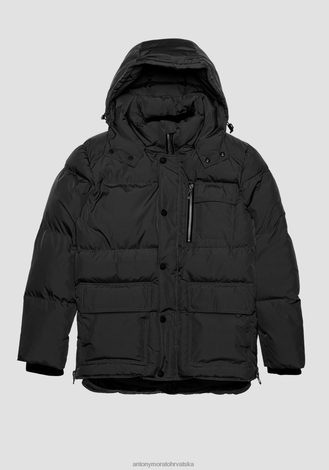 odjeća Antony Morato oslo regular fit jakna od tehničke tkanine s podstavom sorona aura crno muškarci L2H4F16