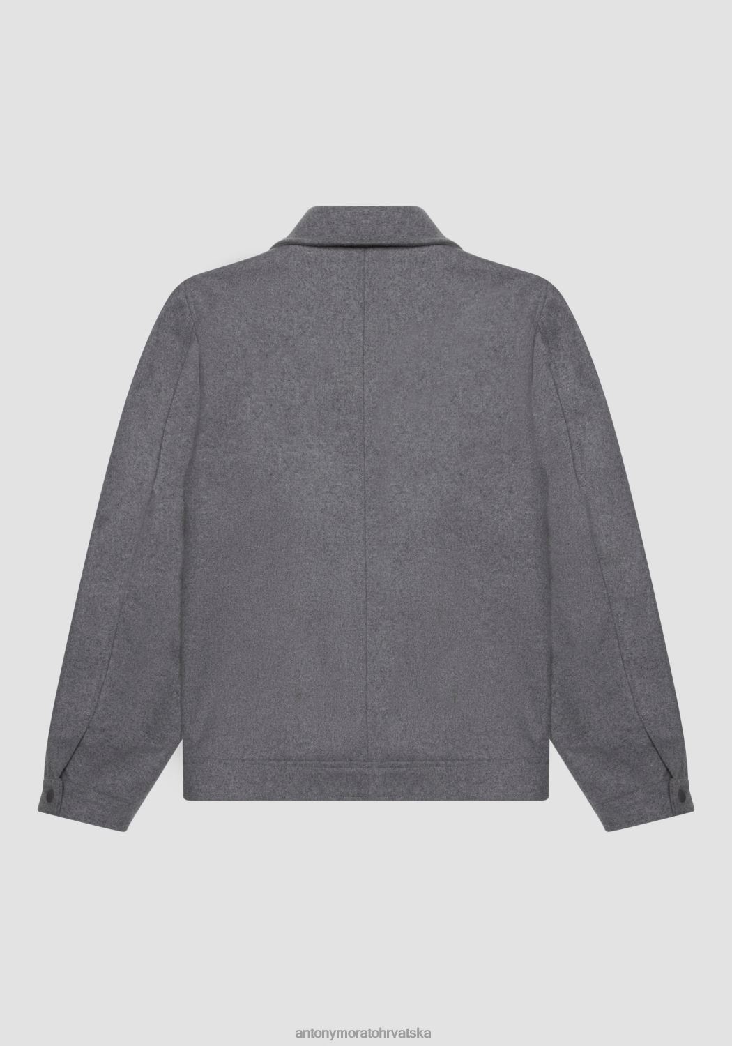 odjeća Antony Morato skraćeni kaput standardnog kroja od mješavine vune i kašmira srednje sivi melange muškarci L2H4F19