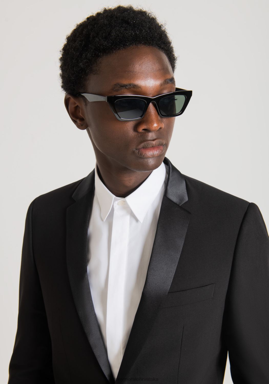 odjeća Antony Morato košulja s dugmadima za manžete bijela muškarci L2H4F131