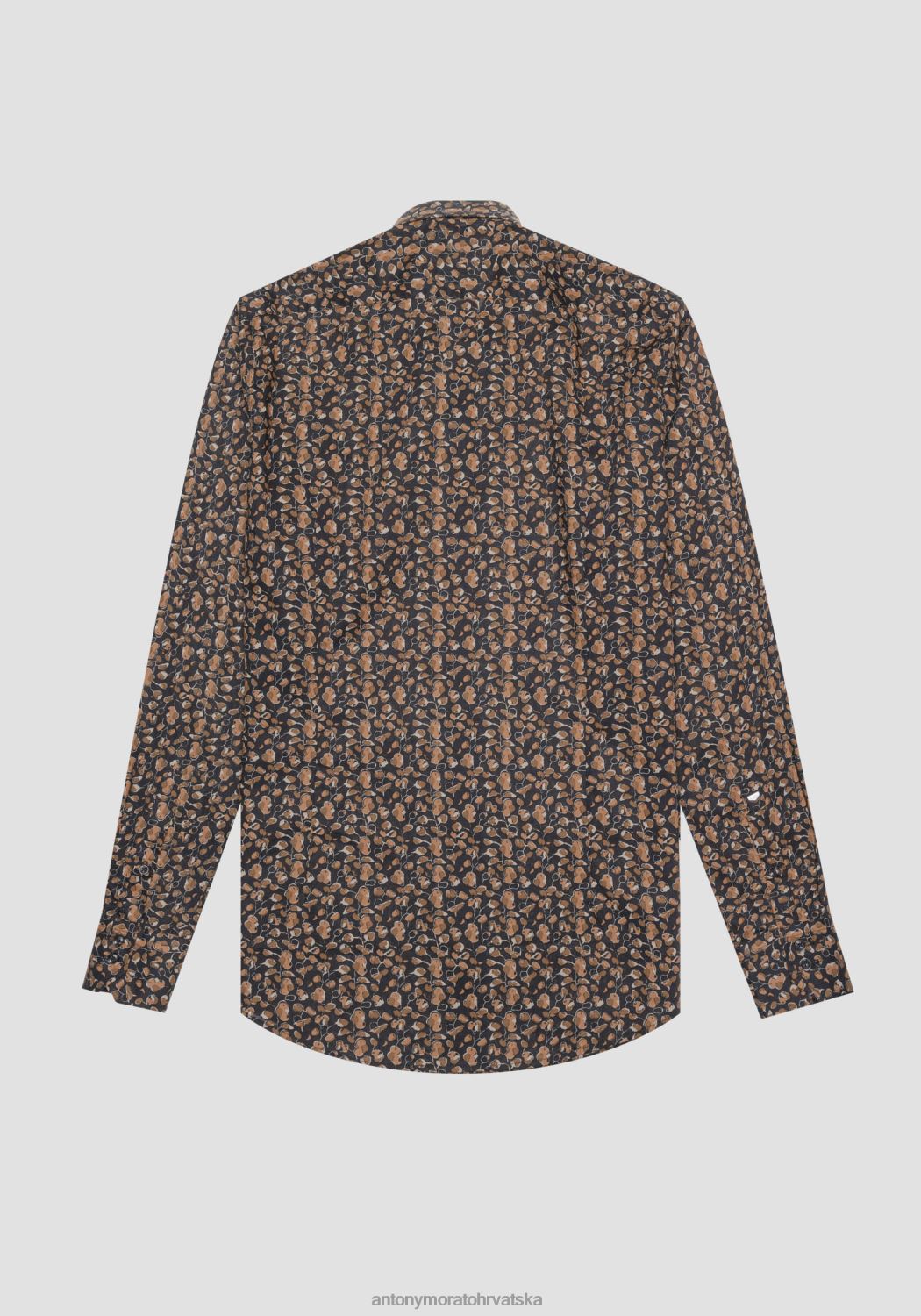 odjeća Antony Morato napoli uska košulja od mekog pamuka s printom 2098 muškarci L2H4F129