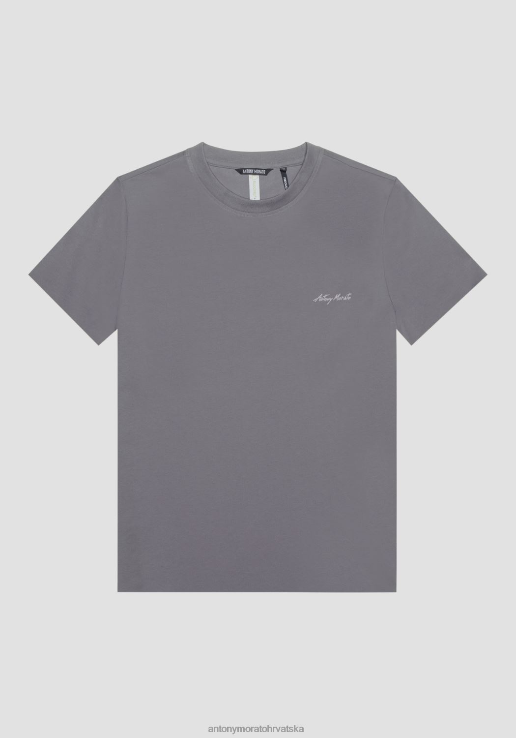 odjeća Antony Morato majica uobičajenog kroja od održive viskoze s printom logotipa 9074 muškarci L2H4F142