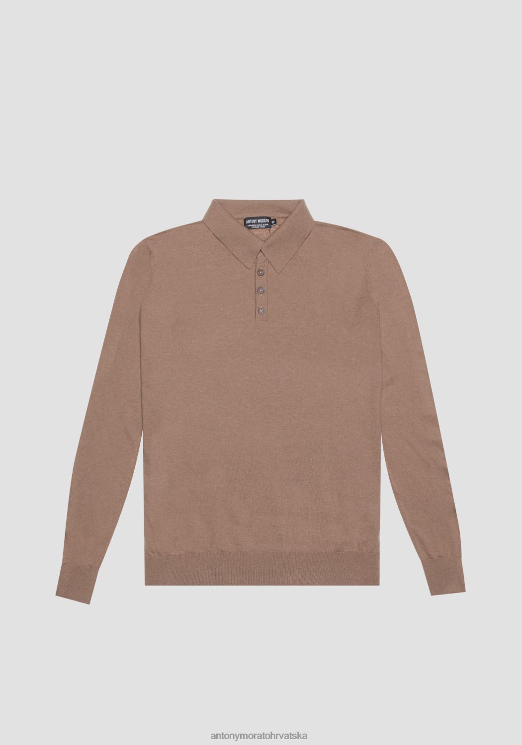 odjeća Antony Morato polo majica standardnog kroja od meke tkanine od mješavine vune 2101 muškarci L2H4F87