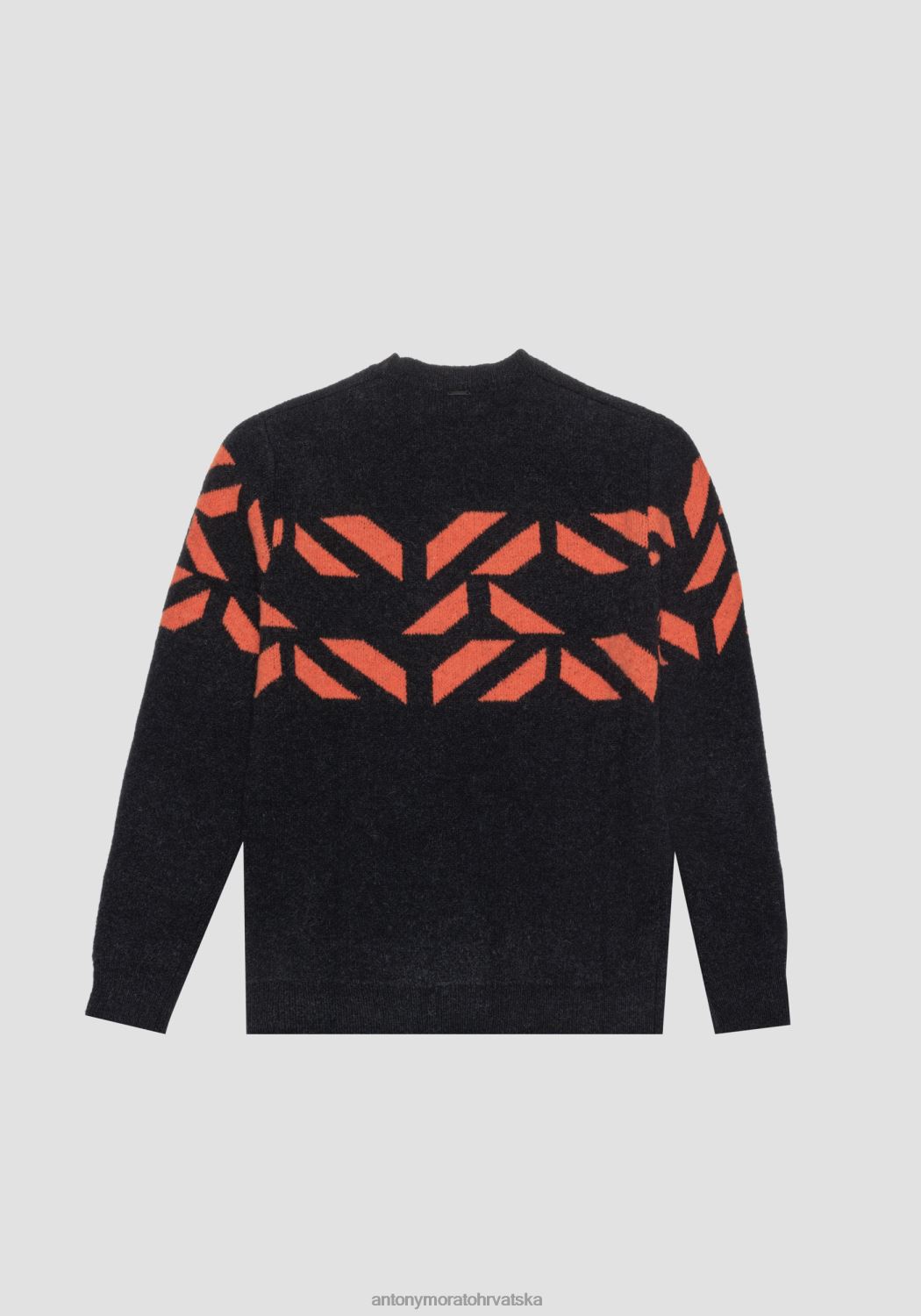 odjeća Antony Morato pulover uobičajenog kroja od mješavine moher pređe s jacquard uzorkom 5097 muškarci L2H4F102